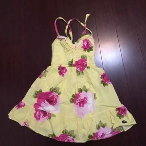 AF Abercrombie & Fitch yellow floral dress